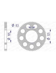 Rear sprocket AFAM...
