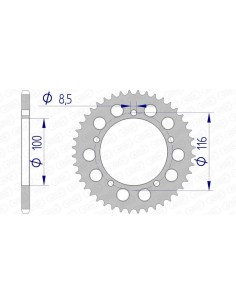 Rear sprocket AFAM...