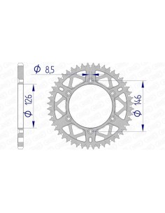 Rear sprocket AFAM...
