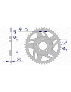 Rear sprocket AFAM...