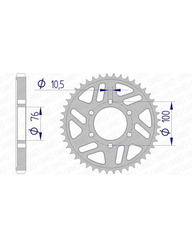 Pinion din aluminiu AFAM 15902 - 530