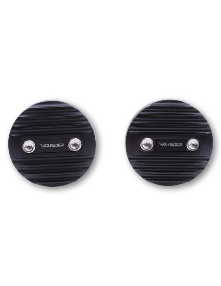 HIGHSIDER pro Wave Handlebar Ends Black (Pair)