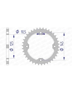 Rear sprocket AFAM...