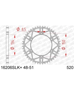 Rear sprocket AFAM Steel...