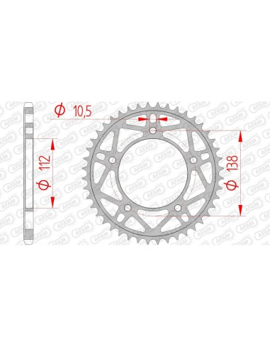 Pinion standard din oțel AFAM 12817 - 520