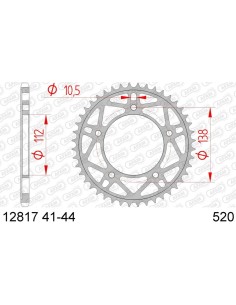 Rear sprocket AFAM Steel...