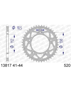 Rear sprocket AFAM...