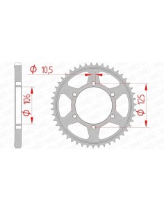 Rear sprocket AFAM Steel...