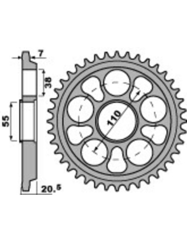 Pinion din aluminiu PBR ,... Pinion din aluminiu PBR ,...