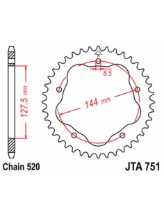 JT SPROCKETS Pinion spate...