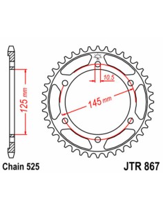 JT SPROCKETS Standard Steel...