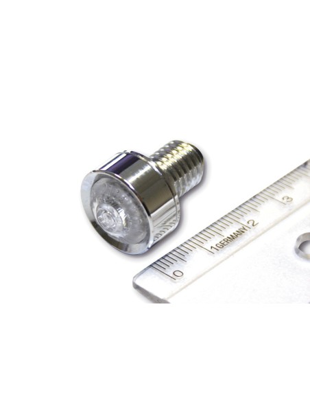 HIGHSIDER Pro Mono LED Indicator Body  Chrome / Lens Clear (Pair), Front & Rear