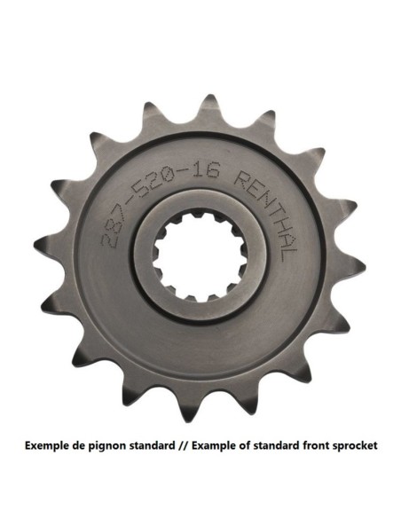 Pinion față standard din oțel RENTHAL 256 - 520