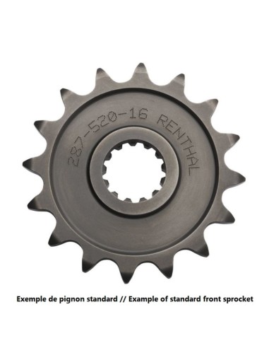 Pinion față standard din oțel RENTHAL 368 - 520