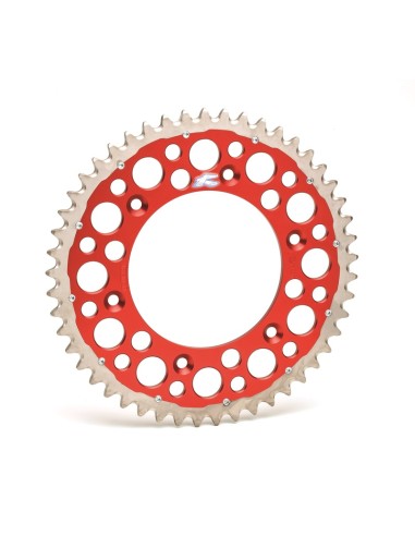 RENTHAL Twinring Aluminium Ultra-Light Self-Cleaning Hard Anodized Rear Sprocket HA - 520
