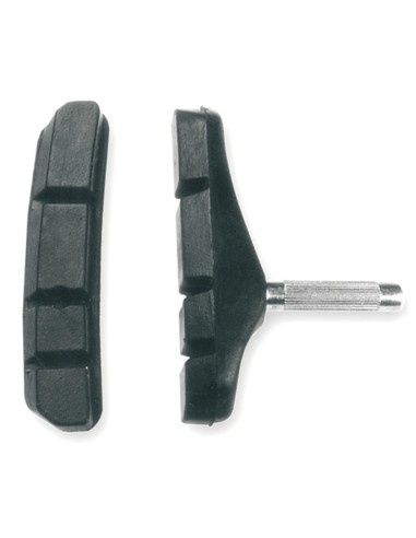 Set plăcuțe de frână ALHONGA (față + spate) Sistem Shimano 70 mm - negru