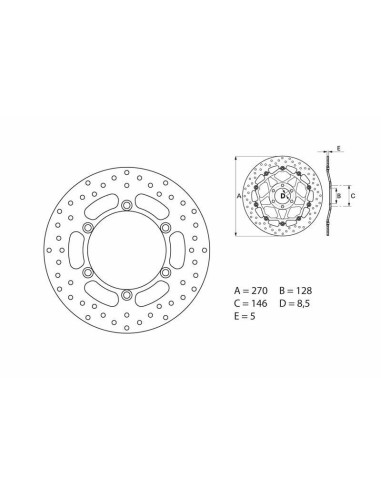BREMBO Oro Fix Brake Disc - 68B407E6