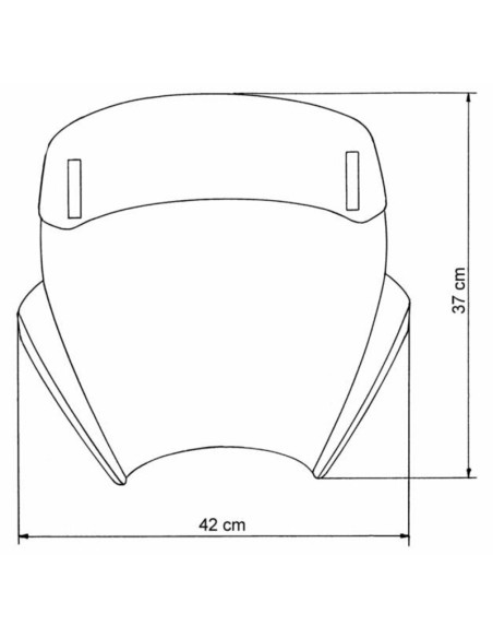 MRA VarioTouringScreen for Naked Bike"VTNB" - With Spoiler