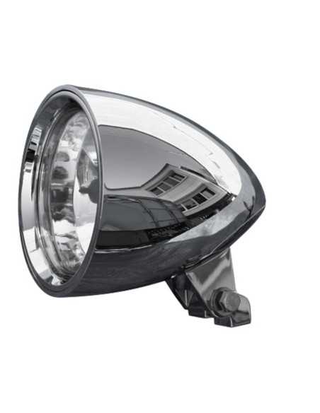 HIGHSIDER pro 4 1/2 Inch Headlight Classic 3 Chrome E-Approved (1pc)