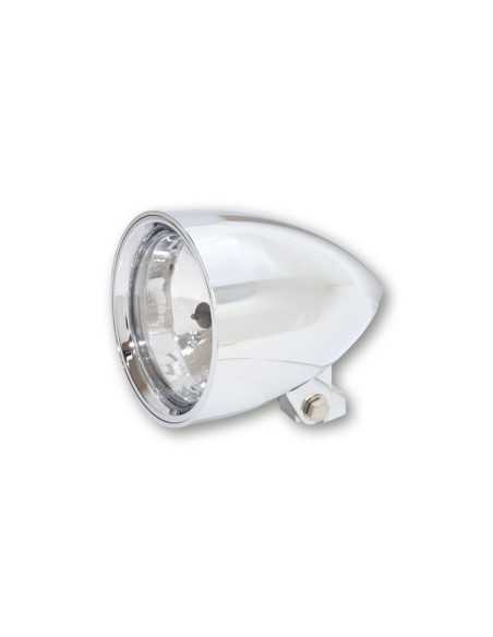 HIGHSIDER pro 4 1/2 Inch Headlight Classic 3 Chrome E-Approved (1pc)