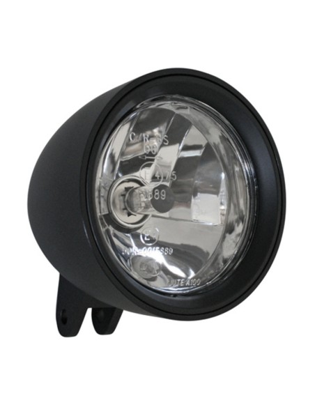 HIGHSIDER pro 4 1/2 Inch Headlight Classic 3 Black E-Approved (1pc)
