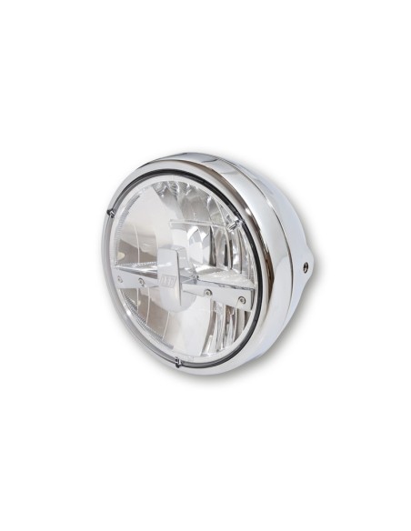 HIGHSIDER pro 7 Inch Headlight Reno Type 3 LED Chrome E-Approved (1pc)