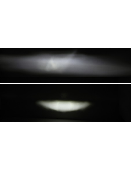 HIGHSIDER 7" LED Main Headlight Frame-R1 Type4, Black, Lateral Mounting