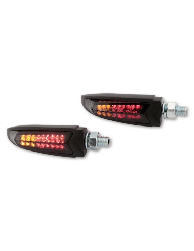 Led spate HIGHSIDER , lumină de frână, unitate de semnalizare ARC, negru Negru