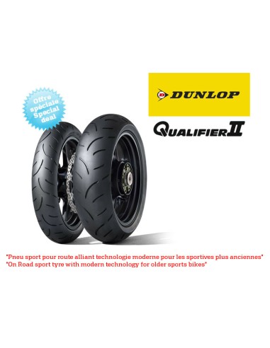 DUNLOP 2-Tyre Pack Hypersport Qualifier II (120/70ZR17 + 160/60ZR17)