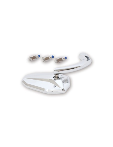 HIGHSIDER pro Handlebar Mirror Victory Chrome (Pair)