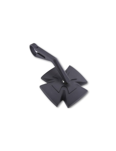 HIGHSIDER pro Bar End Mirror Iron Cross Black (1pc)