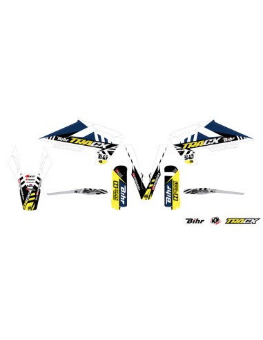 Kit grafic KUTVEK Tracx Alb Husqvarna TC/FC