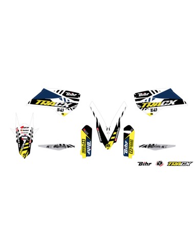 KUTVEK Tracx Graphic Kit white Husqvarna TE/FE