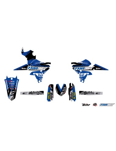 KUTVEK Tracx Graphic Kit Blue Yamaha WR250F