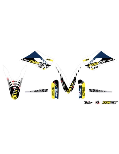 Kit grafic KUTVEK Tracx Alb Husqvarna TC85