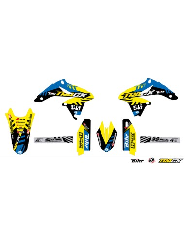 KUTVEK Tracx Graphic Kit Yellow Suzuki RM-Z250