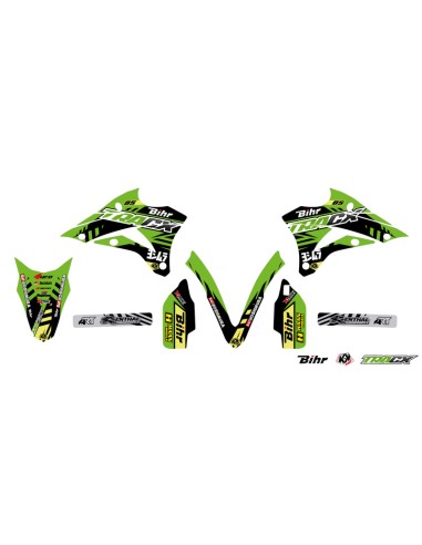 KUTVEK Tracx Graphic Kit Green Kawasaki KX85