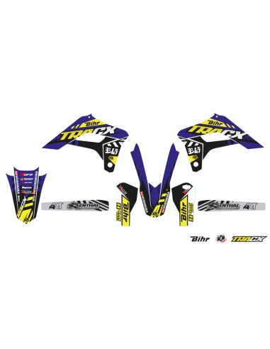 KUTVEK Tracx Graphic Kit Blue Sherco SE-R/SEF-R