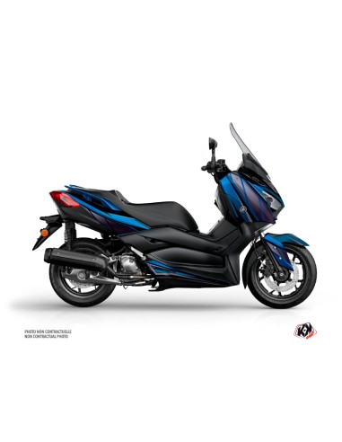 Kit Grafică Replica KUTVEK Albastru/Negru Yamaha X-Max 300 Negru & Albastru
