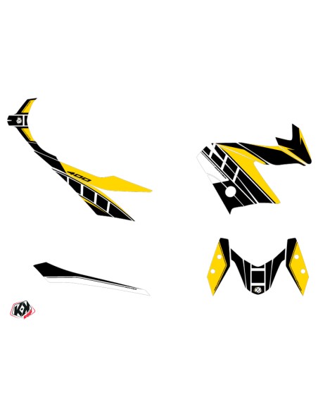 KUTVEK Vintage Graphic Kit Yellow Yamaha X-Max 400