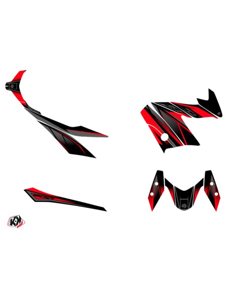 KUTVEK Replica Graphic Kit Red/Black Yamaha X-Max 300