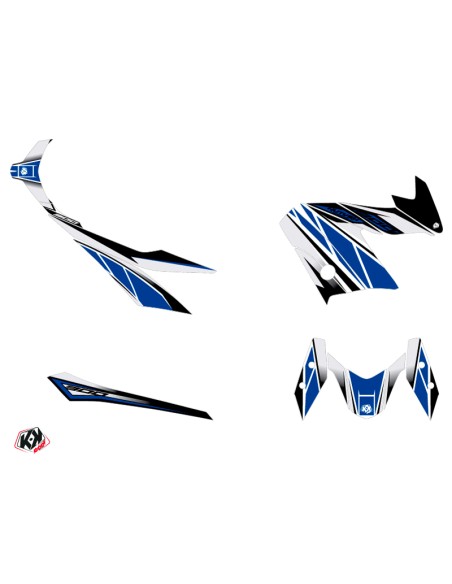 Kit Grafică Replica KUTVEK Albastru/Gri Yamaha X-Max 300 Albastru și Gri