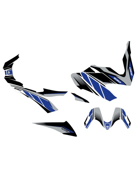 KUTVEK Replica Graphic Kit Blue/Grey Yamaha T-Max 530