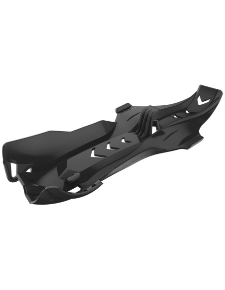 Placă de protecție POLISPORT Fortress cu protecție pentru legături - HDPE KTM/Husqvarna Negru