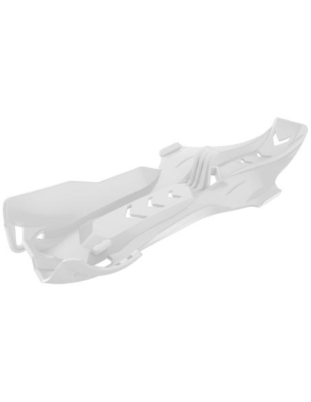 Placă de protecție POLISPORT Fortress cu protecție pentru legături - HDPE KTM/Husqvarna Alb