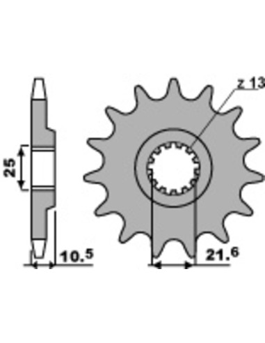 PBR Steel Standard Front Sprocket 2061 - 520