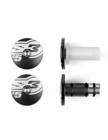 Capăt S3 5 capete de bară Ø12mm Negru