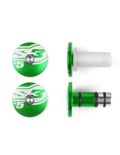 S3 End 5 Bar Ends Ø14mm Green