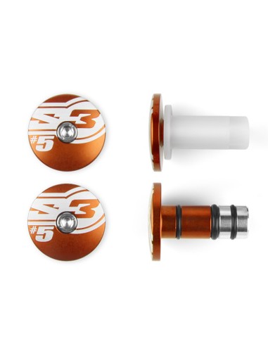 S3 End 5 Bar Ends Ø14mm Orange