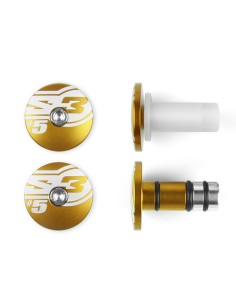 S3 End 5 Bar Ends Ø14mm Gold
